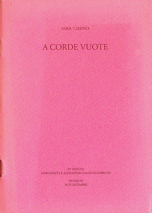 A corde vuote.