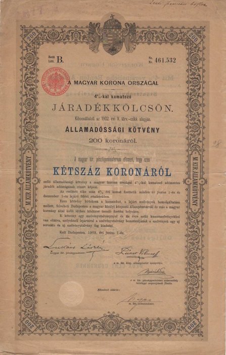 A Magyar Korona Orszagai: 200 koronarol: ketszaz koronarol.