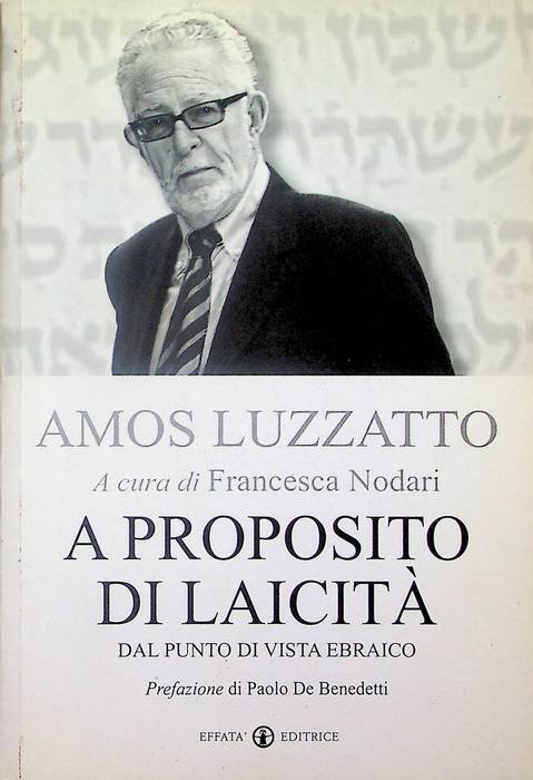 A proposito di laicitÃ : dal punto di vista ebraico.