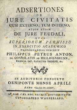 Adsertiones de jure civitatis cum externo, tum interno atque etiam …