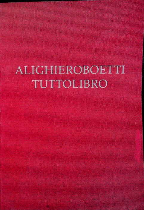 AlighieroBoetti: tuttolibro: Roma, Galleria nazionale d'arte moderna, 23 giugno-26 settembre …