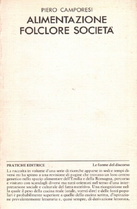 Alimentazione, folclore, societÃ .