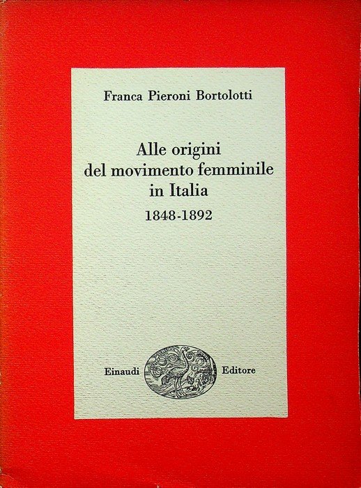 Alle origini del movimento femminile in Italia: 1848-1892. | Immagine principale