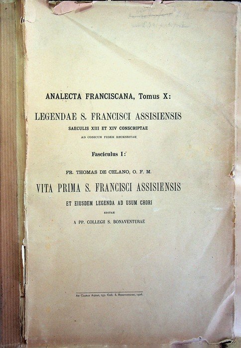 Analecta franciscana sive chronica aliaque varia documenta ad historiam Fratrum … | Immagine principale