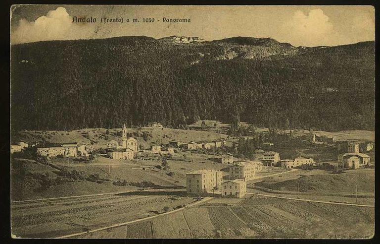 Andalo (Trento) a m. 1030. Panorama.