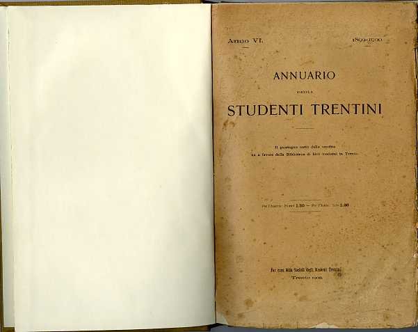 Annuario degli studenti trentini.