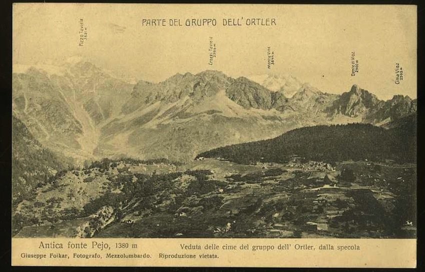 Antica fonte Pejo, 1380 m.