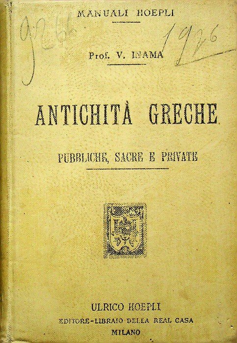 AntichitÃ greche pubbliche, sacre e private.