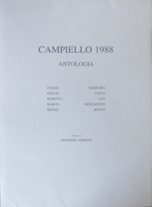 Antologia del Campiello: 1988.