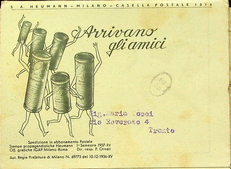 Arrivano gli amici: S.A. Heumann: Milano.