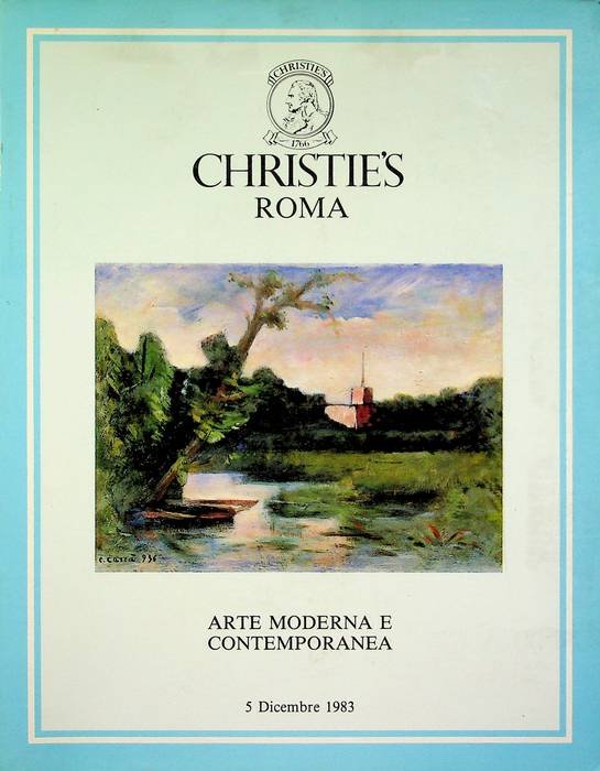 Arte moderna e contemporanea: lunedÃ¬ 5 dicembre 1983: esposizione: sabato …