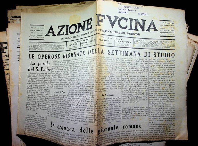 Azione fucina: periodico della federazione universitaria cattolica italiana: Serie quasi …
