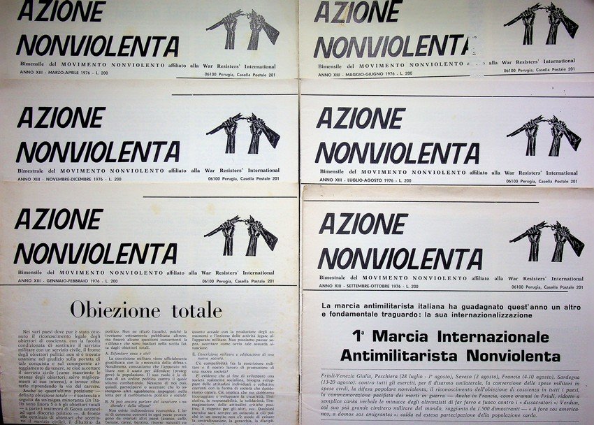 Azione nonviolenta: bimestrale del Movimento Nonviolento affiliato alla War Resisters' … | Immagine principale