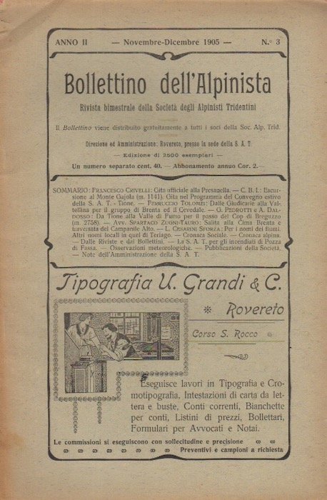 Bollettino dell'alpinista: rivista bimestrale della Società degli alpinisti tridentini: A. …