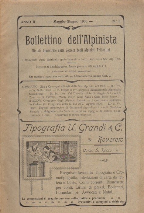 Bollettino dell'alpinista: rivista bimestrale della Società degli alpinisti tridentini: A. …