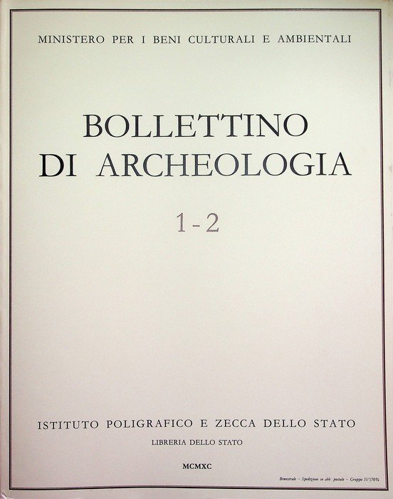 Bollettino di archeologia: 1-2 (1990).