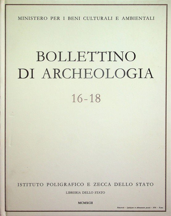 Bollettino di archeologia: 16-18 (1992).