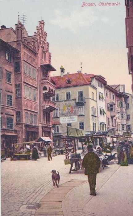 Bozen, Obstmarkt.