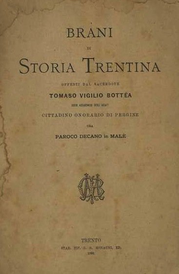 Brani di storia trentina.