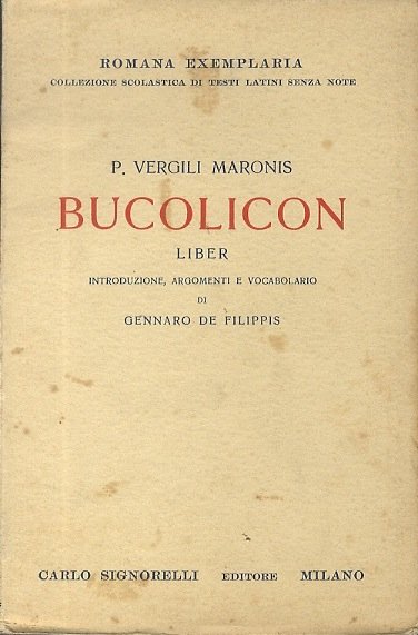 Bucolicon liber.