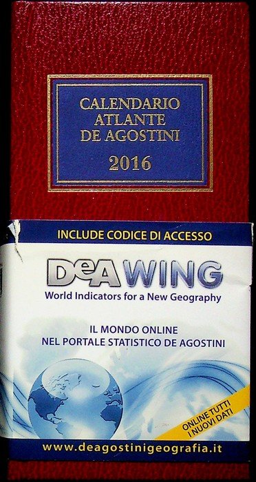 Calendario atlante De Agostini. A. 112Â° (2016). | Immagine principale