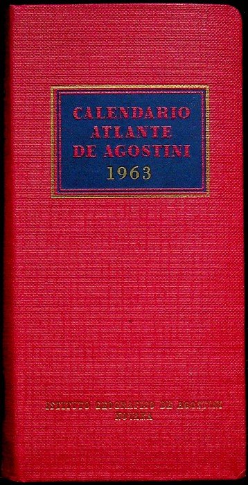 Calendario atlante De Agostini: A. 59Â° (1963). | Immagine principale