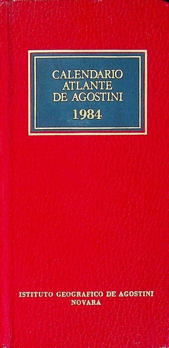 Calendario atlante De Agostini. A. 80Â° (1984). | Immagine principale