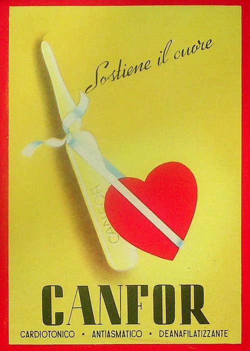 Canfor: cardiotonico - antiasmatico - deanafilatizzante: Tullio Locatelli: Padova.