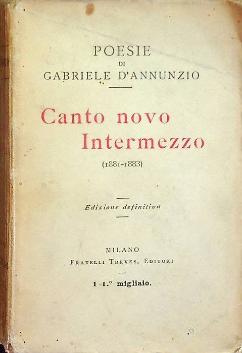 Canto novo: Intermezzo: 1881-1883.
