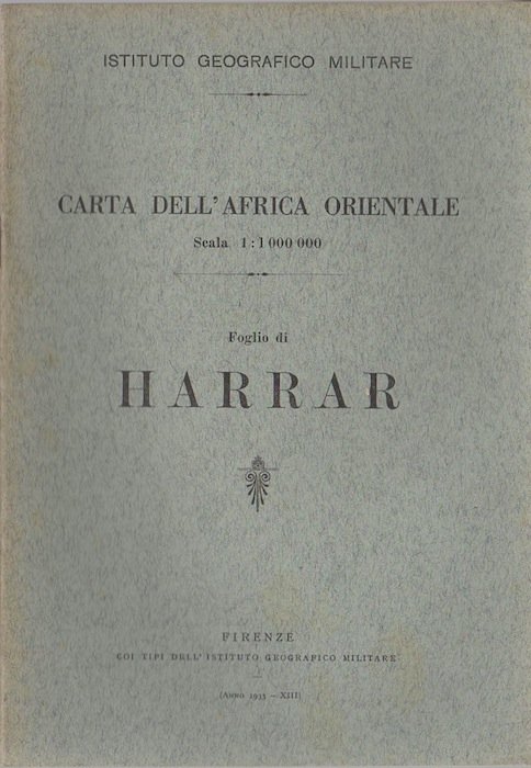 Carta dell'Africa orientale: Foglio di Harrar.