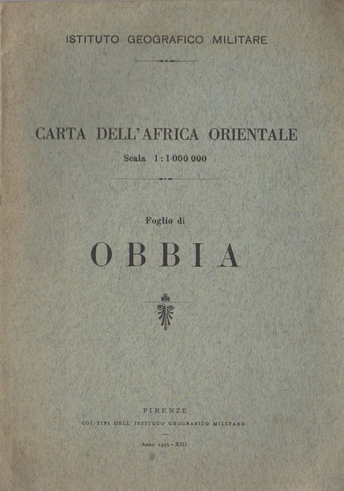 Carta dell'Africa orientale: Foglio di Obbia.