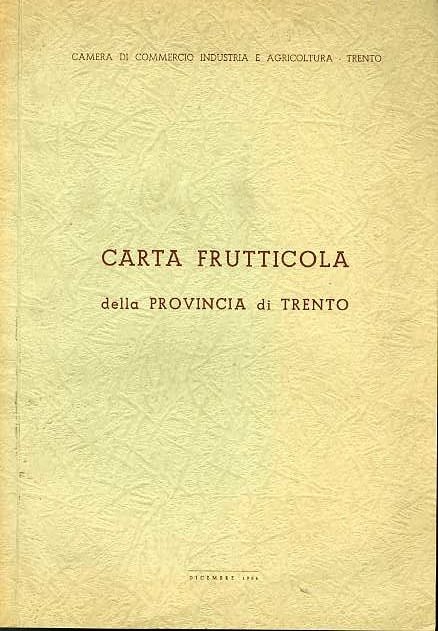 Carta frutticola della provincia di Trento.