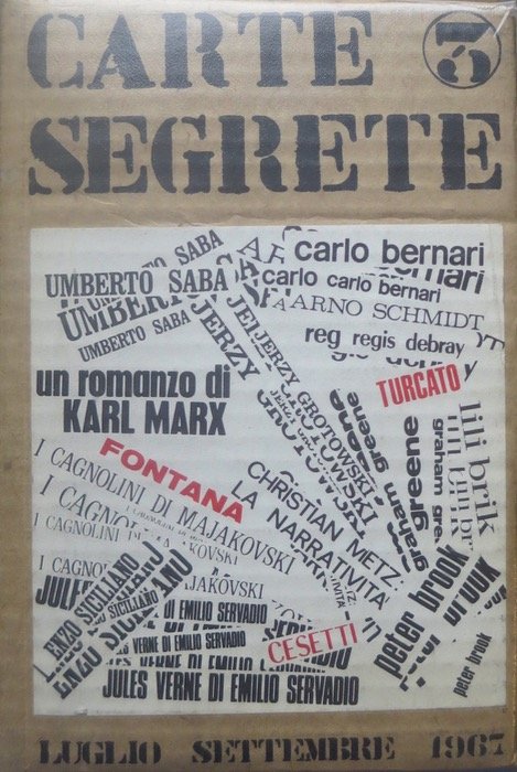Carte segrete 3: rivista trimestrale di lettere ed arti: luglio-settembre …