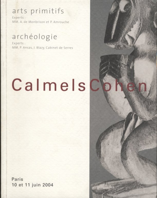 Catalogo d'asta Calmels Cohen.