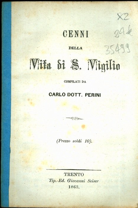 Cenni della vita di S. Vigilio.