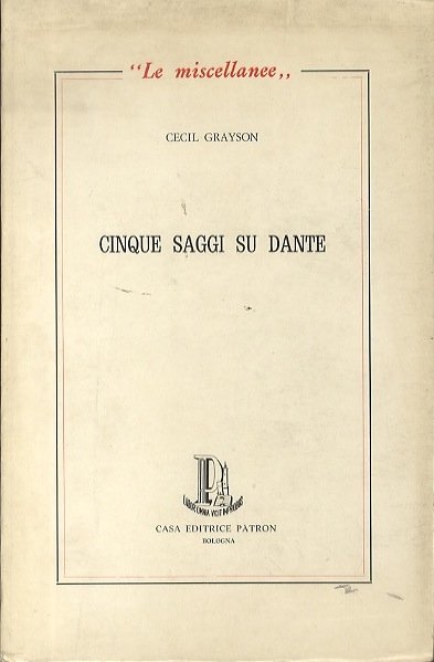 Cinque saggi su Dante.