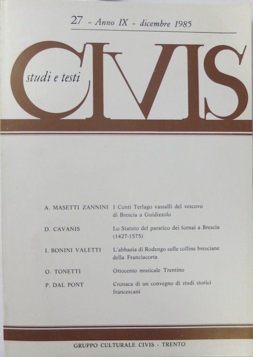 Civis: studi e testi.