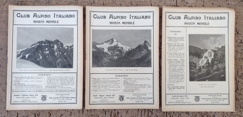 Club Alpino Italiano: Rivista Mensile. Vol. XL - 1921: ANNATA …