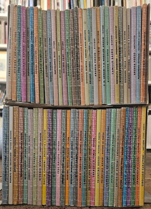 Collana di artisti trentini: RACCOLTA COMPLETA DI 62 VOLUMI.