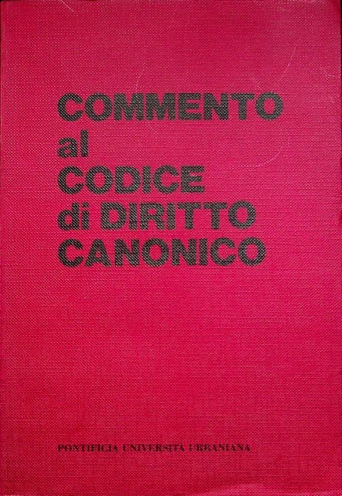 Commento al codice di diritto canonico.