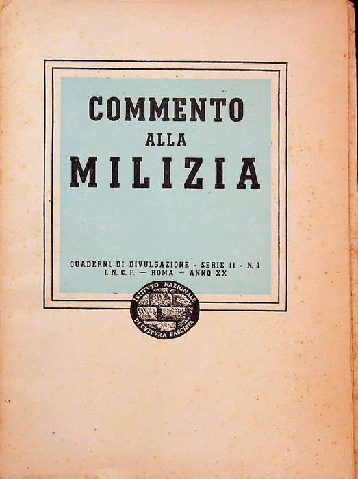 Commento alla Milizia.