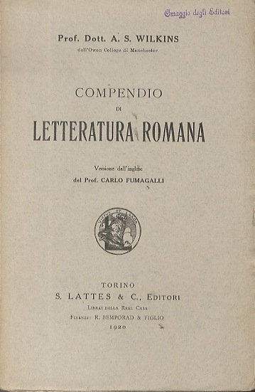 Compendio di letteratura romana.