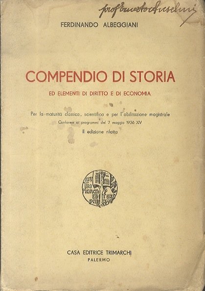 Compendio di storia ed elementi di diritto e di economia …