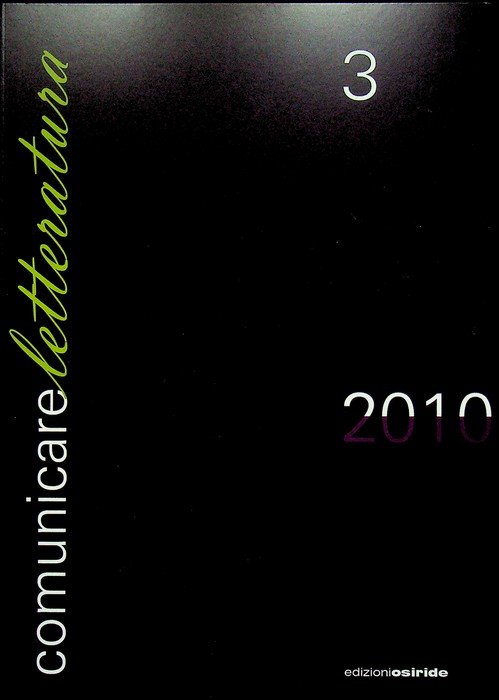 Comunicare letteratura: 3: 2010.