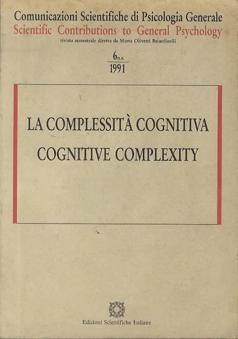 Comunicazioni scientifiche di psicologia generale. | Immagine Gallery 2