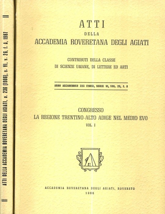 Congresso: La regione Trentino-Alto Adige nel Medio Evo.
