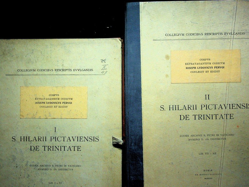 Corpus extravagantium codicum: 1: S. Hilarii Pictaviensis De trinitate: codex …