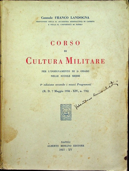 Corso di cultura militare: per l'insegnamento di 2° grado nelle …
