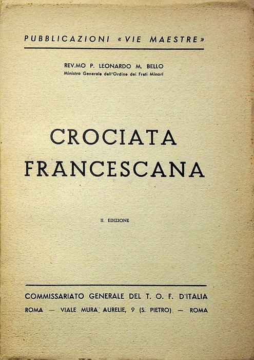 Crociata francescana: versione [dal latino] della lettera enciclica Tertius poenitentiae …