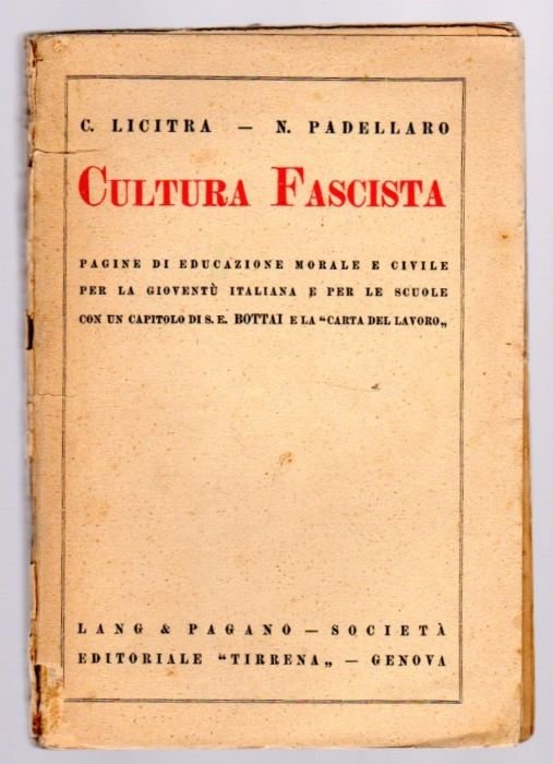 Cultura fascista: pagine di educazione morale e civile per la … | Immagine principale